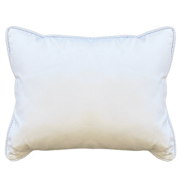 Blue Seersucker Stripe Pillow