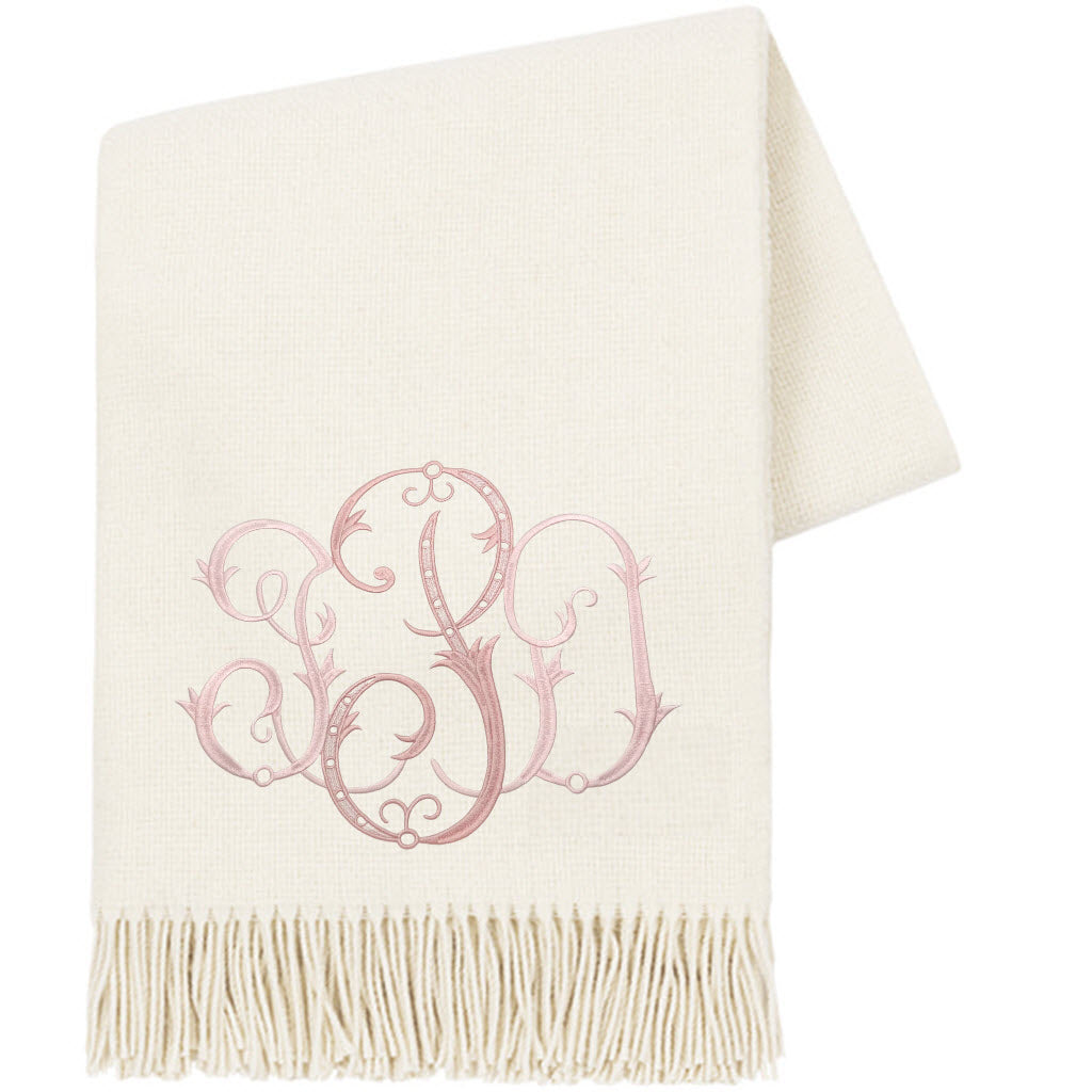 Ecru Juno Cashmere Throw