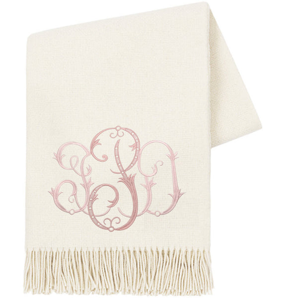 Ecru Juno Cashmere Throw