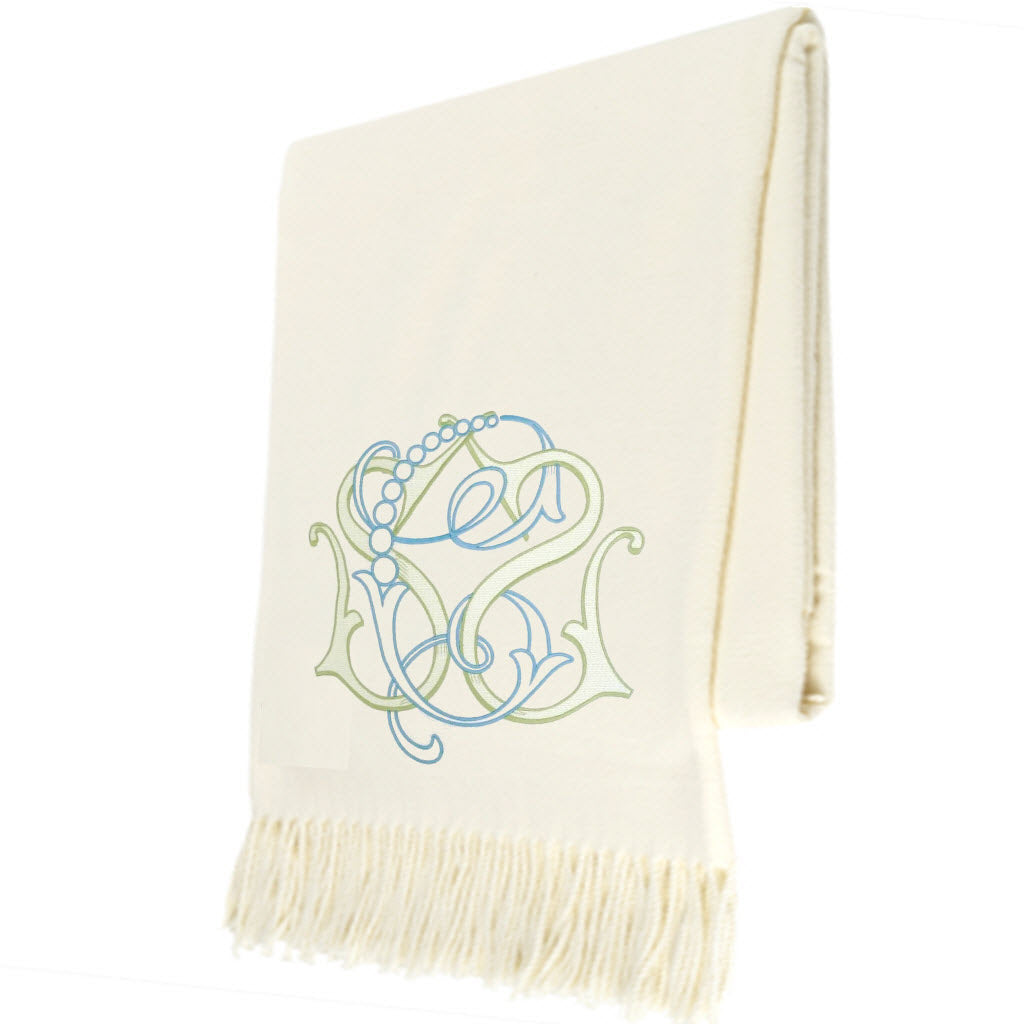 Ecru Italian Herringbone Throw