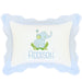 Baby Blue Flange Scallop Boudoir Pillow