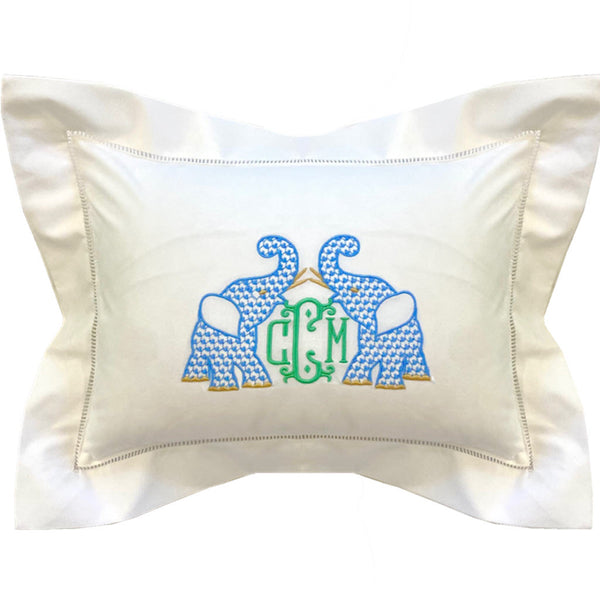 White Hemstitch Boudoir Pillow