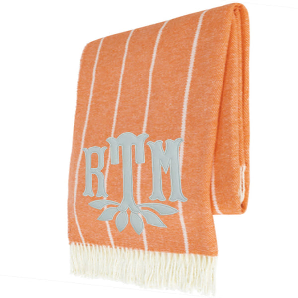 Papaya Fuji Stripe Throw