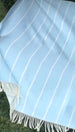 Sky Blue Fuji Stripe Throw