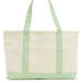 Leaf Gingham Coated Tote