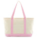 Pink Gingham Coated Tote