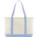 Sky Gingham Coated Tote