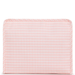 Gingham Taffy Coated Zip Pouch