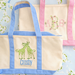 Coated Gingham Sky Tote