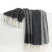 Graphite Border Herringbone Throw
