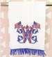 Cobalt Fringe Guest Towel