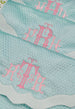 Quilted Blue Silk Lingerie Envelope