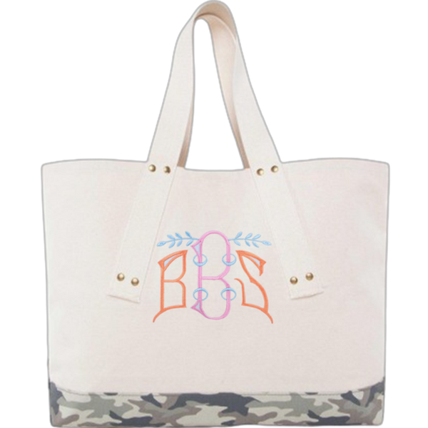Camo Grommet Tote