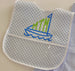 Blue Gingham Laminated Bib
