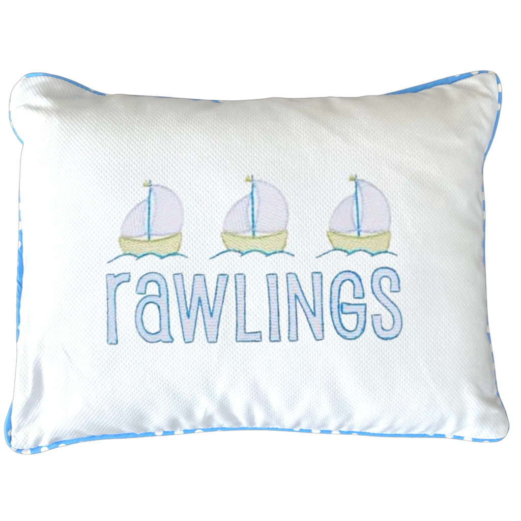 Blue Dot Pillow