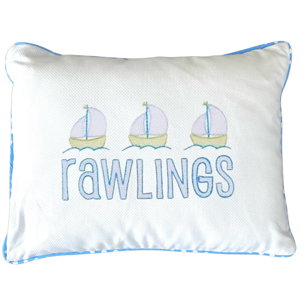 Blue Dot Pillow