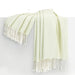 Icy Lime Italian Herringbone Throw