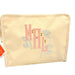 Coated Natural Zip Pouch