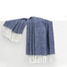 Indigo Italian Herringbone Throw