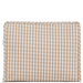 Gingham Khaki Coated Zip Pouch