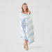 Weezie Beach Towel Light Blue Stripe