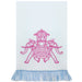 Light Blue Fringe Guest Towel