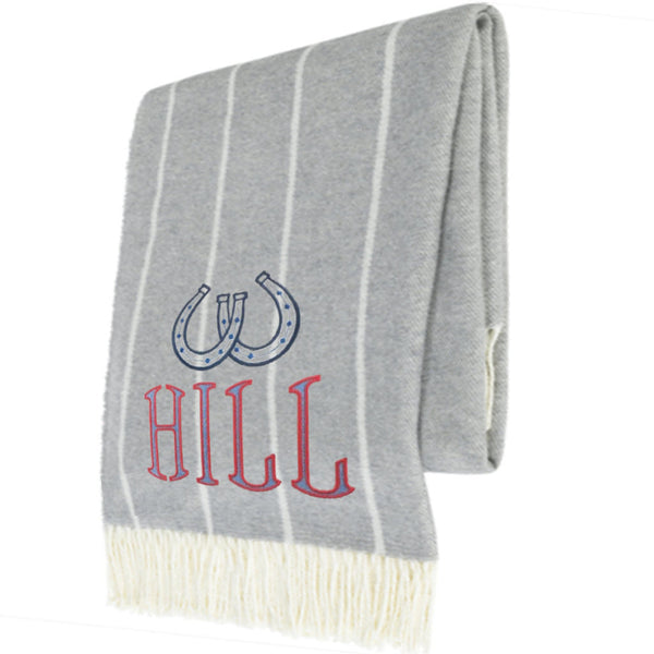 Light Gray Fuji Stripe Throw