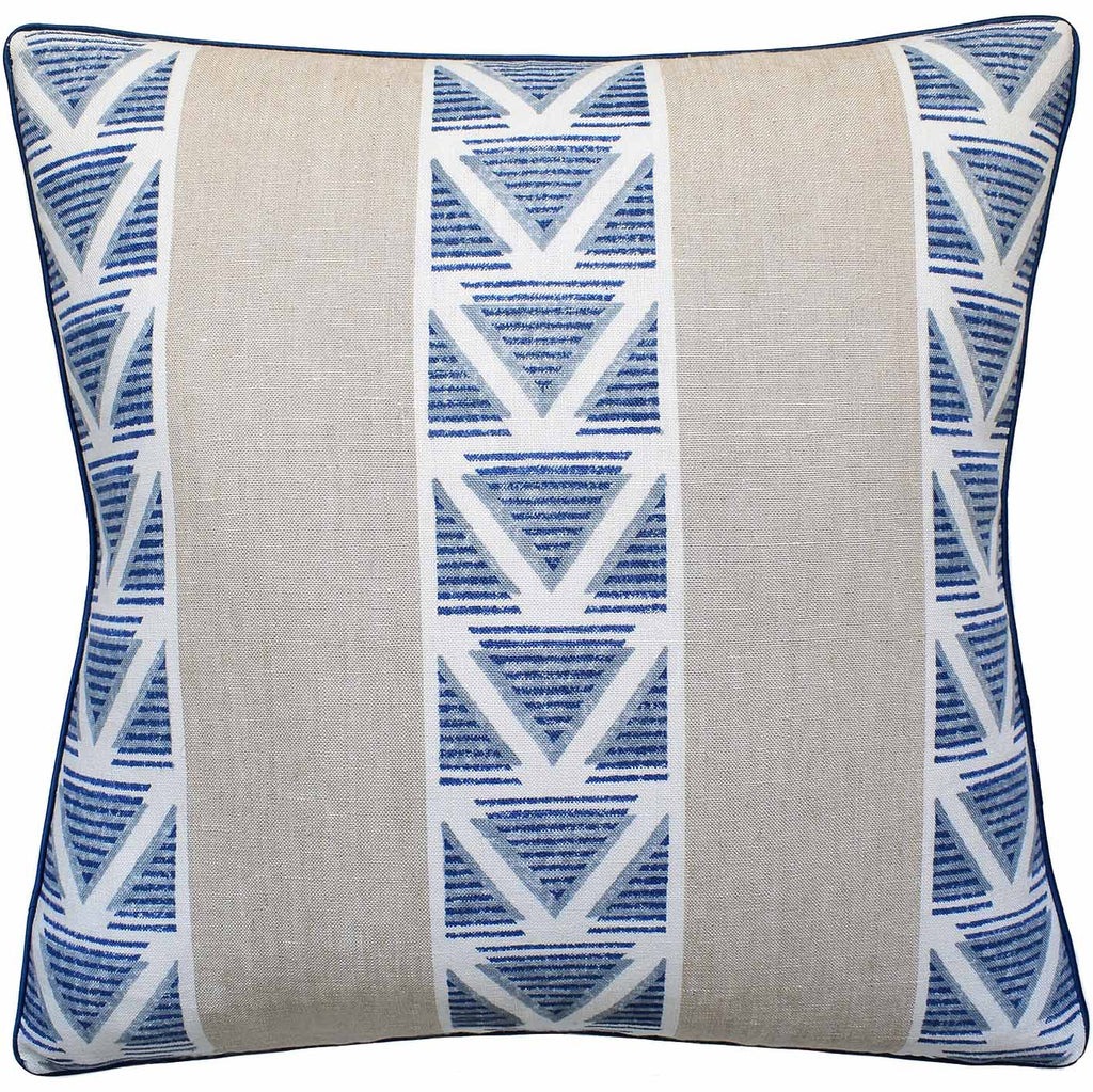 Burton Stripe Linen/Navy Pillow