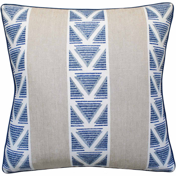 Burton Stripe Linen/Navy Pillow