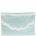 Quilted Blue Silk Lingerie Envelope