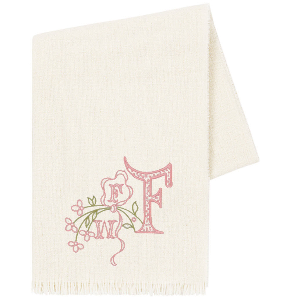 Ecru Italian Luna Cashmere Throw
