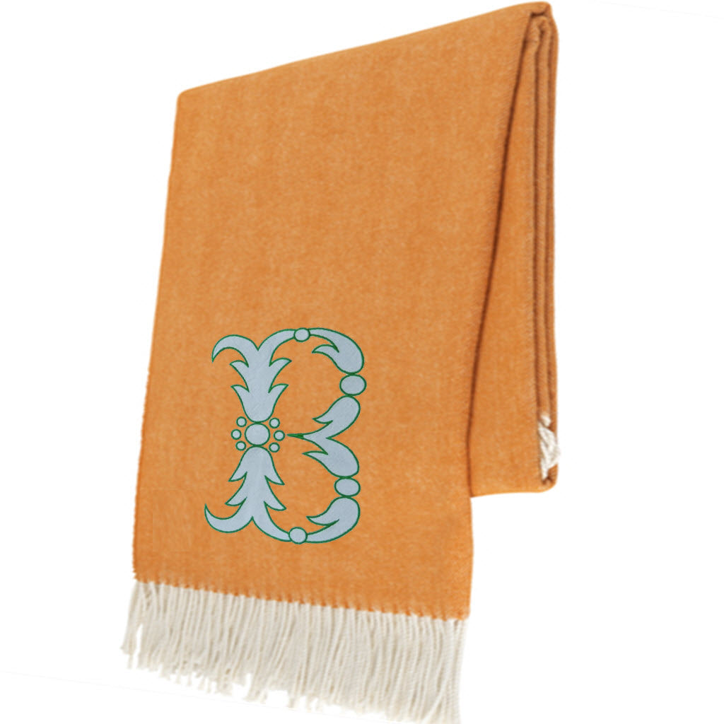 Mango Italian Herringbone Throw