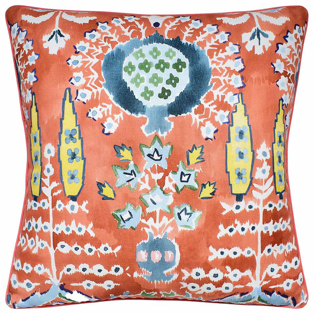 Mendoza Suzani Coral Pillow