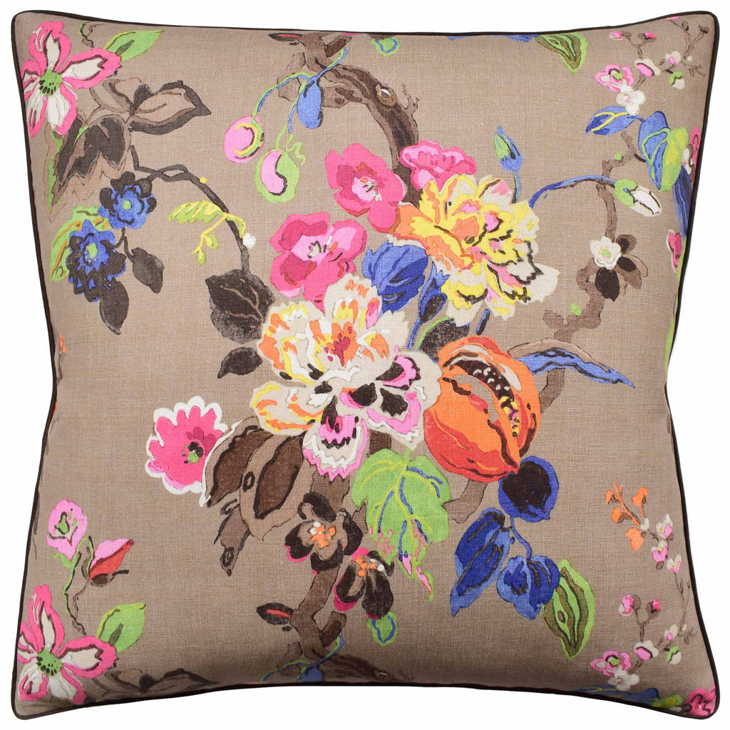 Dorvel Bouquet Mocha Pillow