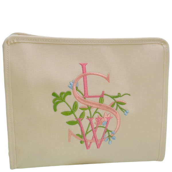 Coated Natural Zip Pouch