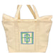 Natural Coated Canvas Maxi Tote