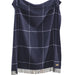 Navy Windowpane Cashmere Throw