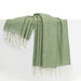 Olive Italian Herringbone Throw
