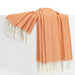 Papaya Italian Herringbone Throw
