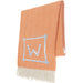 Papaya Italian Herringbone Throw