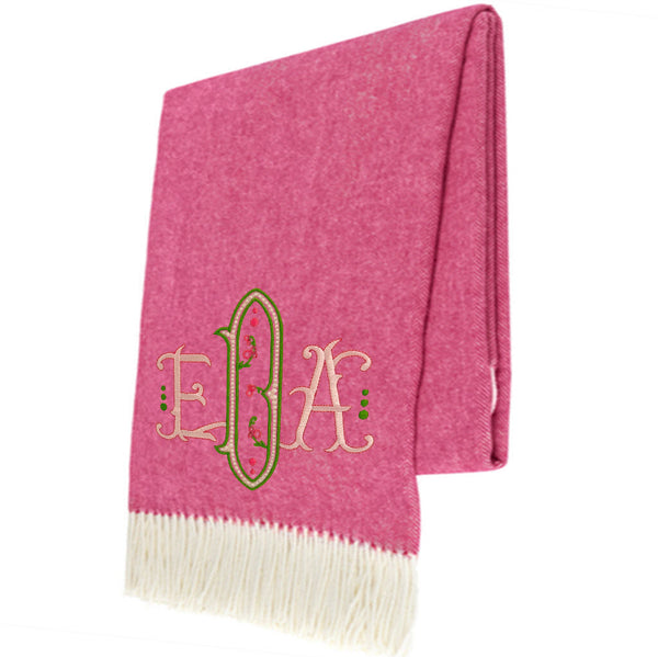 Peony Italian Herringbone Throw