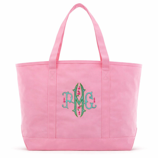 Peony Coated Canvas Maxi Tote