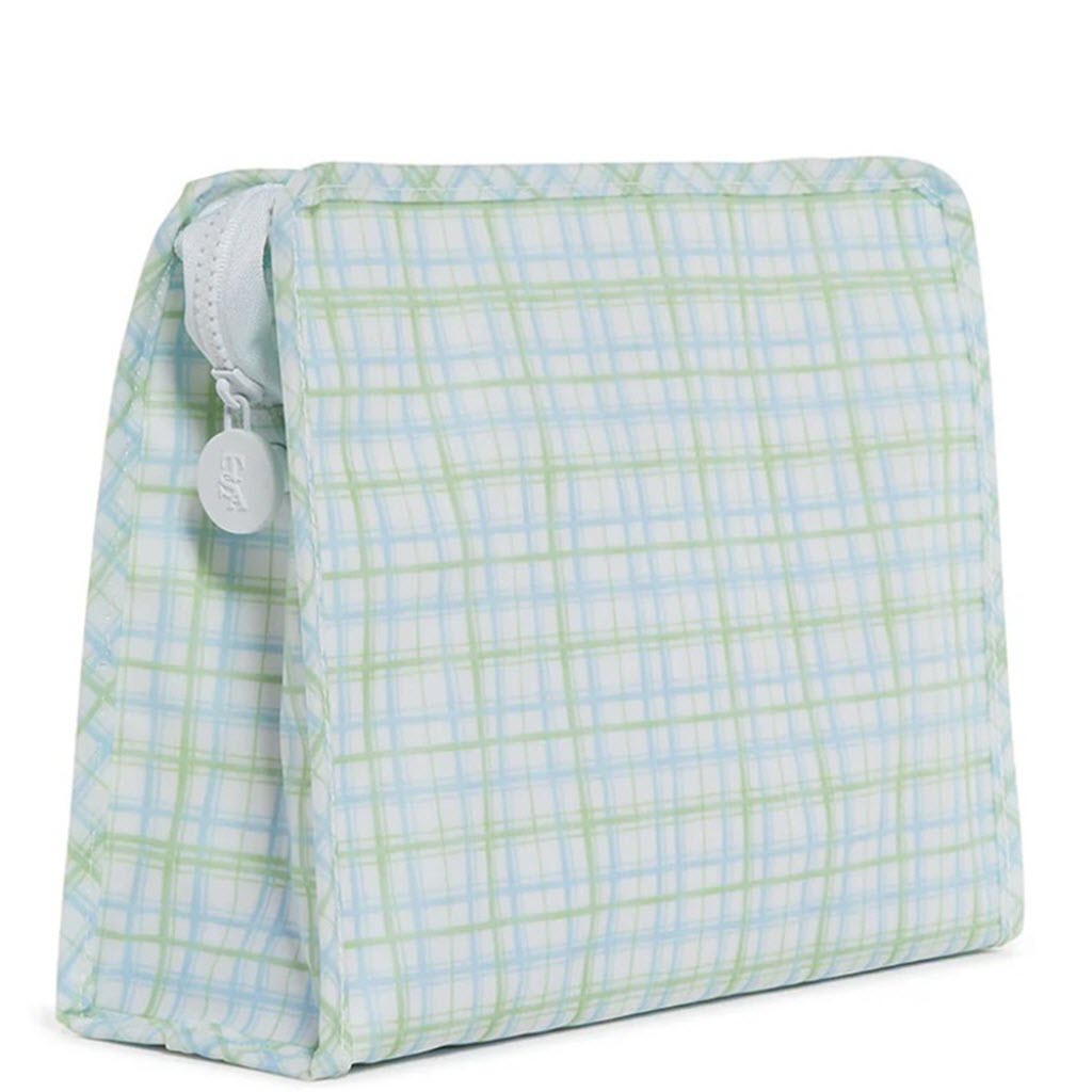 Mayfair Plaid Coated Zip Pouch