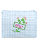 Pimlico Plaid Blue Coated Zip Pouch