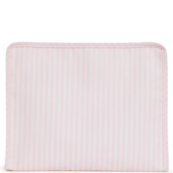 Pimlico Stripe Pink Coated Zip Pouch