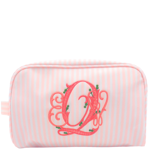 Stow it Pink Pimlico Stripe Dopp Kit