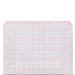 Pimlico Plaid Pink Coated Zip Pouch