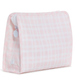 Pimlico Plaid Pink Coated Zip Pouch