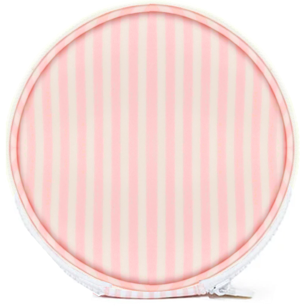 Pimlico Pink Stripe Roundup Jewelry Case