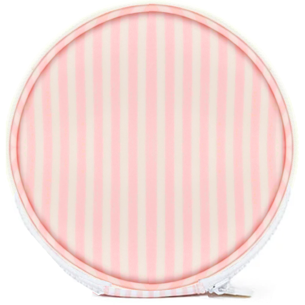 Pimlico Pink Stripe Roundup Jewelry Case
